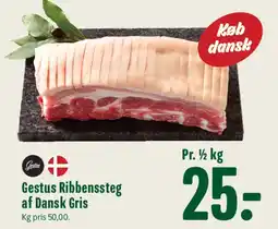 Min Købmand Gestus Ribbenssteg af Dansk Gris tilbud