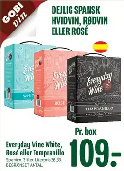 Min Købmand Everyday Wine White, Rosé eller Tempranillo tilbud