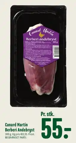 Min Købmand Canard Martín Berberi Andebryst tilbud