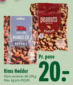 Min Købmand Kims Nødder / Kims peanuts tilbud