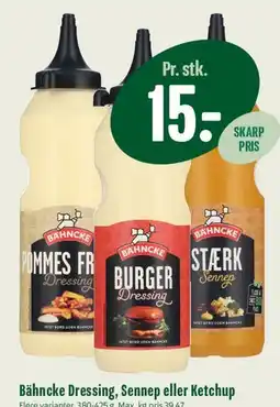 Min Købmand Bähncke Dressing, Sennep eller Ketchup tilbud