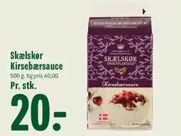 Min Købmand Skælskør Kirsebærsauce tilbud