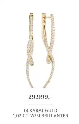 Vibholm 14 Karat Guld 1,02 Ct. W/Si Brillanter tilbud