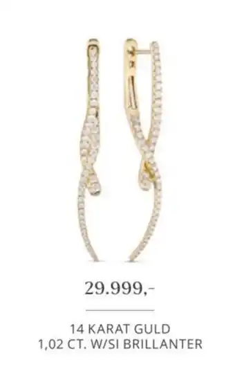 14 Karat Guld 1,02 Ct. W/Si Brillanter