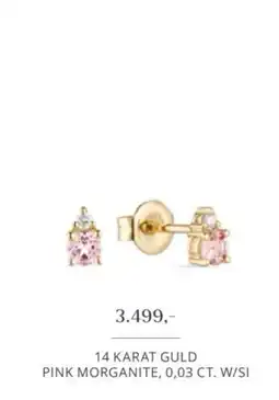 Vibholm 14 Karat Guld Pink Morganite tilbud