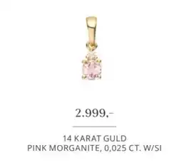 Vibholm 14 Karat Guld Pink Morganite tilbud