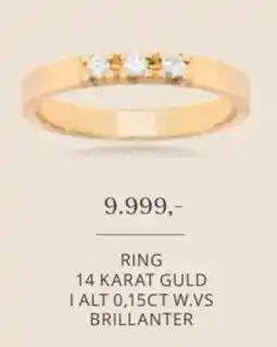 Vibholm Ring 14 Karat Guld tilbud