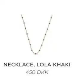 Vibholm Lola Khaki Necklace tilbud