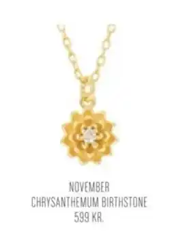 Vibholm November chrysanthemum birthstone tilbud