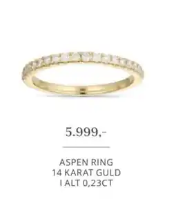 Vibholm Aspen Ring 14 Karat Guld tilbud