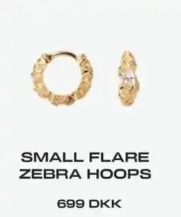 Vibholm Small Flare Zebra Hoops tilbud
