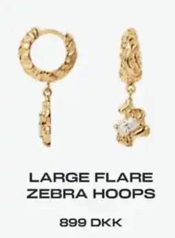 Vibholm Large Flare Zebra Hoops tilbud