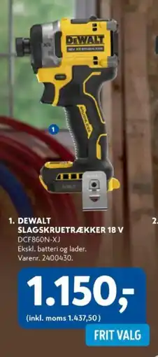 Davidsen DeWalt slagskruetrækker 18 v dcf860n-xj tilbud