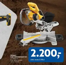 Davidsen DeWalt kap-/geringssav 18 v dcs365n-xj tilbud
