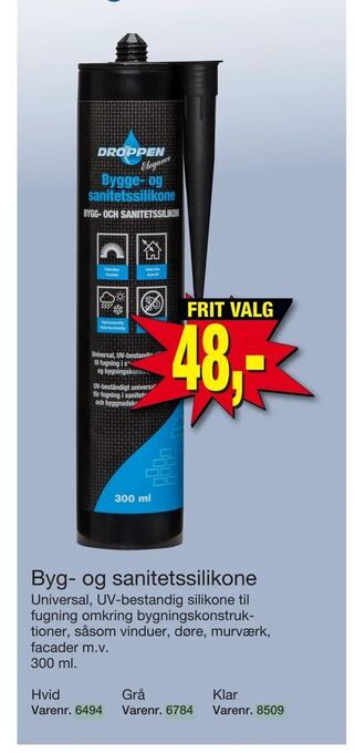 Harald Nyborg Byg- og sanitetssilikone tilbud