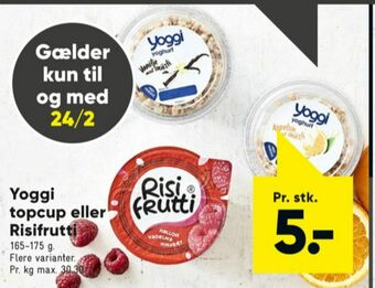 Bilka Yoggi yoghurt tilbud