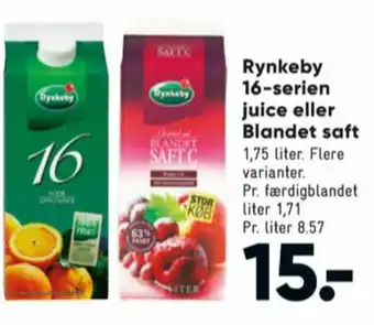 Bilka Rynkeby 16 serie juice tilbud