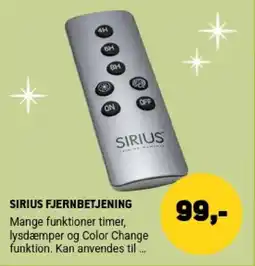 XL-BYG Sirius fjernbetjening tilbud