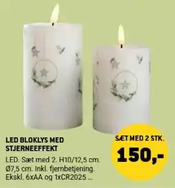 XL-BYG Led bloklys med stjerneeffekt tilbud