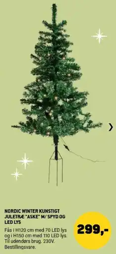 XL-BYG Nordic Winter Juletræ Aske tilbud