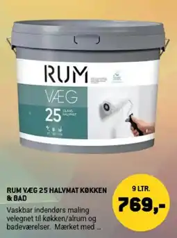 XL-BYG Rum Væg 25 Halvmat Køkken & Bad tilbud