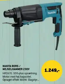 XL-BYG Makita bore-/mejselhammer 230v tilbud
