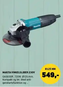 XL-BYG Makita vinkelsliber 230v tilbud