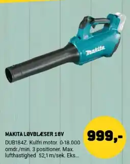 XL-BYG Makita lovblæser 18v tilbud