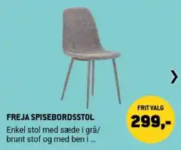 XL-BYG Freja spisebordsstol tilbud