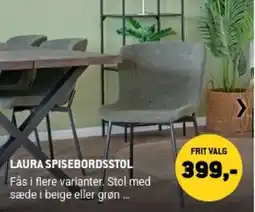 XL-BYG Laura spisebordsstol tilbud