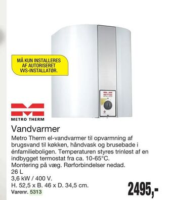 Harald Nyborg Vandvarmer tilbud