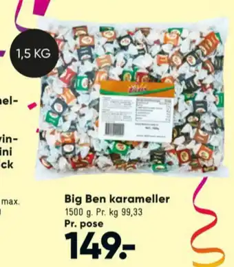 Bilka Bigben karameller tilbud