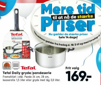 Bilka Tefal stegepande tilbud