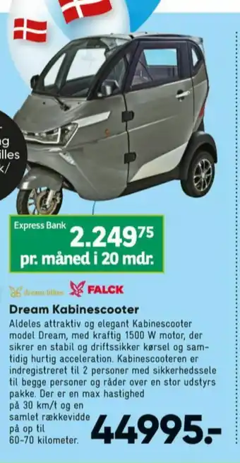 Dream-bikes kabinescooter