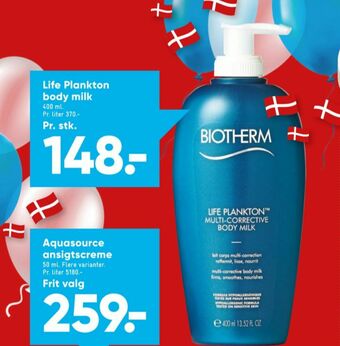 Bilka Biotherm bodylotion tilbud
