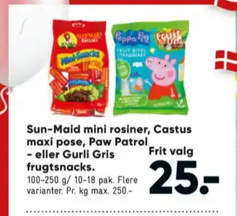 Bilka Sun maid rosiner tilbud