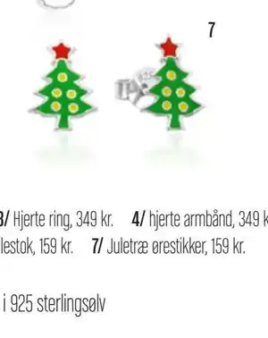 Juletræ ørestikker