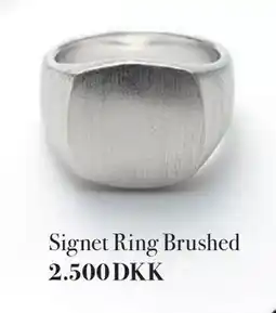 Aveny Signet Ring Brushed tilbud