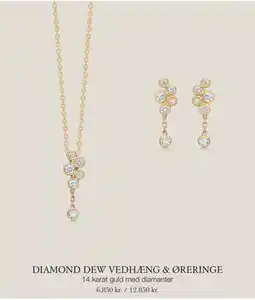 Aveny DIAMOND DEW VEDHÆNG & ØRERINGE tilbud