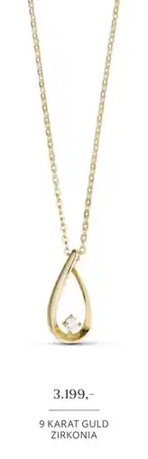 Aveny 9 KARAT GULD ZIRKONIA tilbud