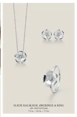 Aveny FLEUR HALSKÆDE, ØRERINGE & RING tilbud