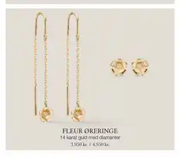 Aveny FLEUR ØRERINGE tilbud