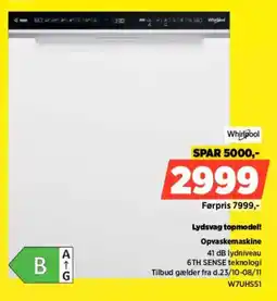 Power Whirlpool Opvaskemaskine tilbud