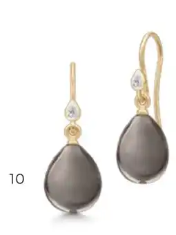 Aveny PRIMA BALLERINA EARRINGS SMOKEY CRYSTAL tilbud