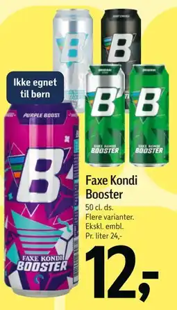 Føtex Faxe Kondi Booster tilbud