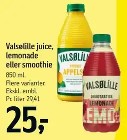 Føtex Valsølille juice, lemonade eller smoothie tilbud