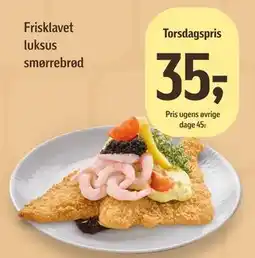 Føtex Frisklavet luksus smørrebrød tilbud