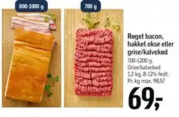Føtex Røget bacon, hakket okse eller grise/kalvekød tilbud