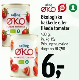 Føtex Økologiske hakkede eller flåede tomater tilbud