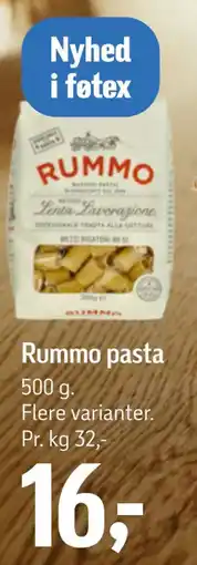 Føtex Rummo pasta tilbud